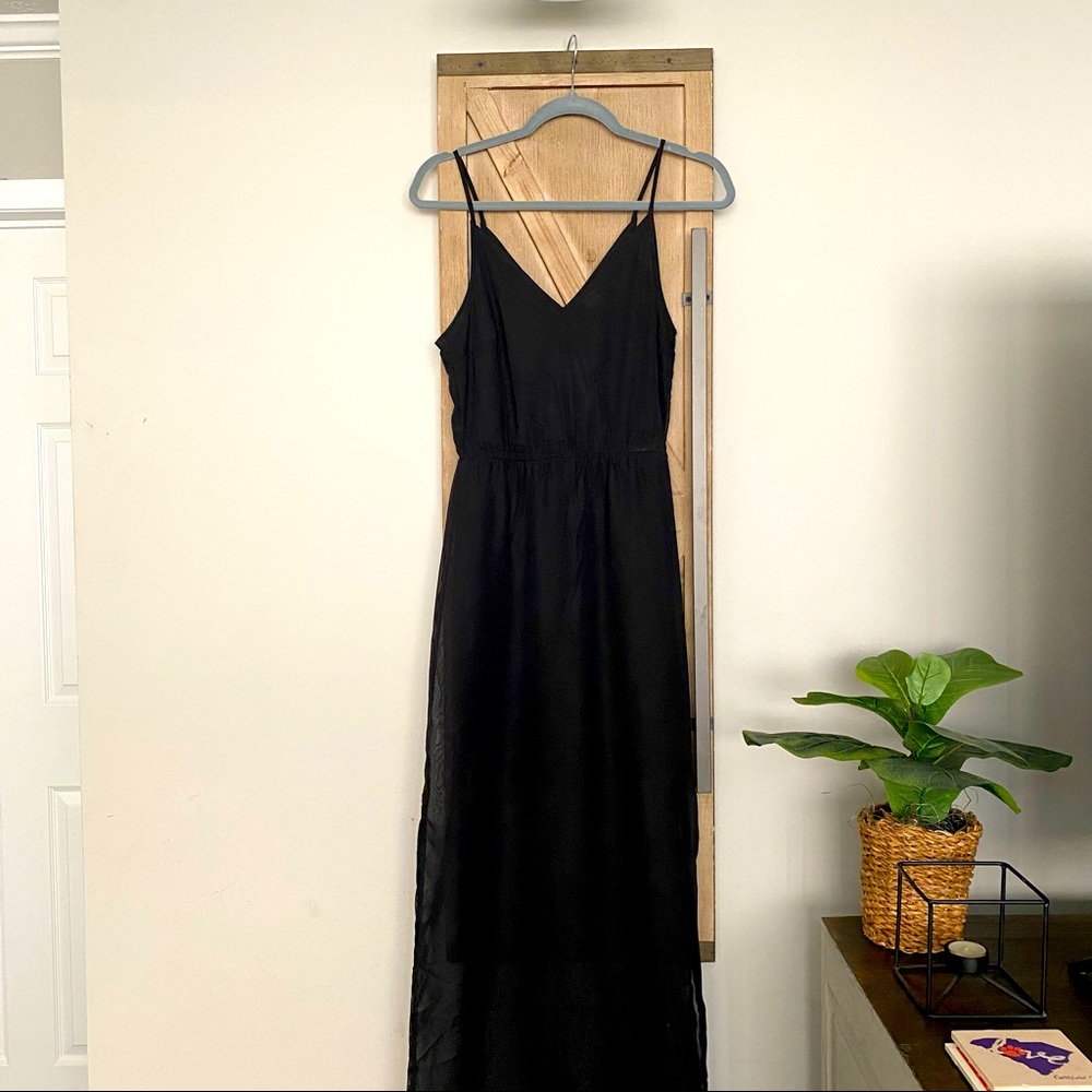 Black Maxi Sheer Overlay